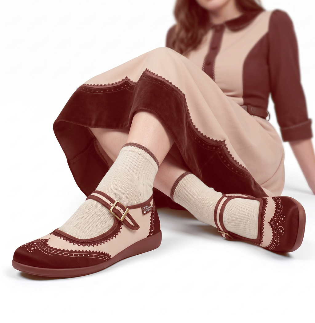 Havana Coffee Women's Mary Jane Flats – Hot Chocolate Design