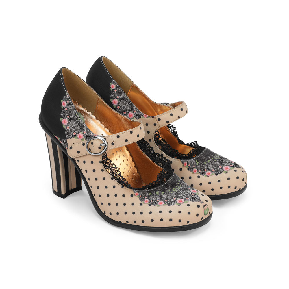 Chocolaticas® High Heels Doris Women's Mary Jane Pump Shoes – Hot