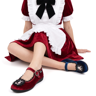 Alice In Wonder Dark Women's Mary Jane Flats