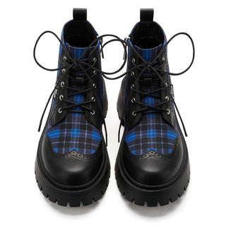 Blue Tartan Women's  Boots