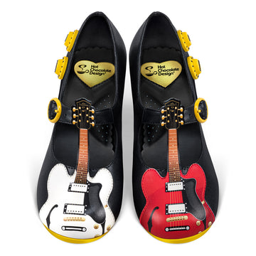 Zapatos Mary Jane con Tacones Medios Chocolaticas® Classic Rock para Mujer