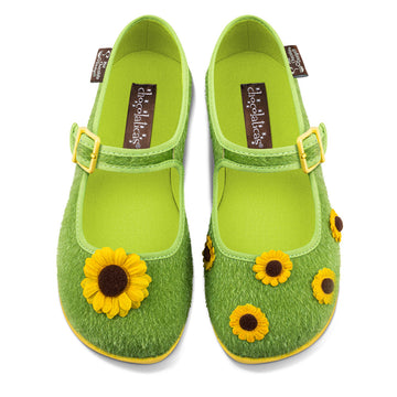 Zapatos planos Mary Jane para mujer Chocolaticas® Sunny Field