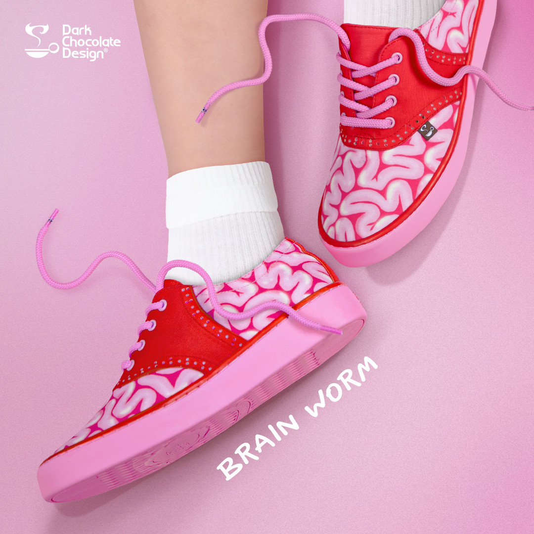 Brain Worms Casual Sneaker – Hot Chocolate Design Brain Worms Casual Sneaker – Hot Chocolate Design