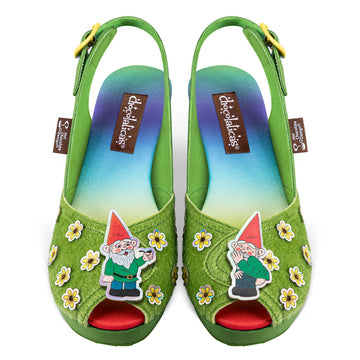 נעלי סנדל לנשים של Chocolaticas® Naughty Gnome