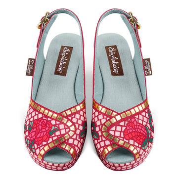 Chocolaticas® Mosaik-Garten-Sandale für Damen