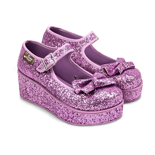 Chocolaticas® Purple Glitter Mary Jane-plattform for kvinner
