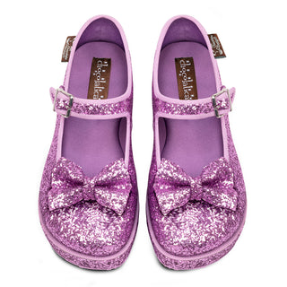 פלטפורמת מרי ג'יין לנשים של Chocolaticas® Purple Glitter