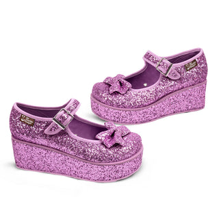 Chocolaticas® Purple Glitter Mary Jane-plattform for kvinner