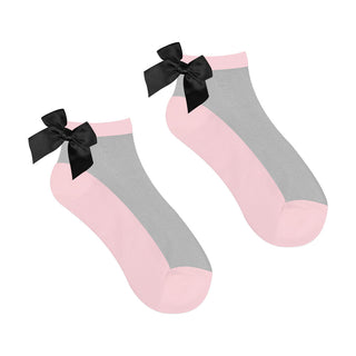 Mesh Bow Socks