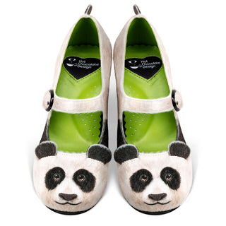 Chocolaticas® Mid Heels Panda Damen-Mary-Jane-Pumps