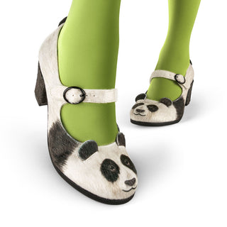 Chocolaticas® Mid Heels Panda Mary Jane Pump for kvinner