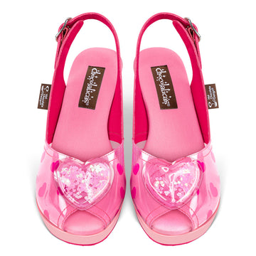 נעלי סנדל לנשים של Chocolaticas® Pink Love