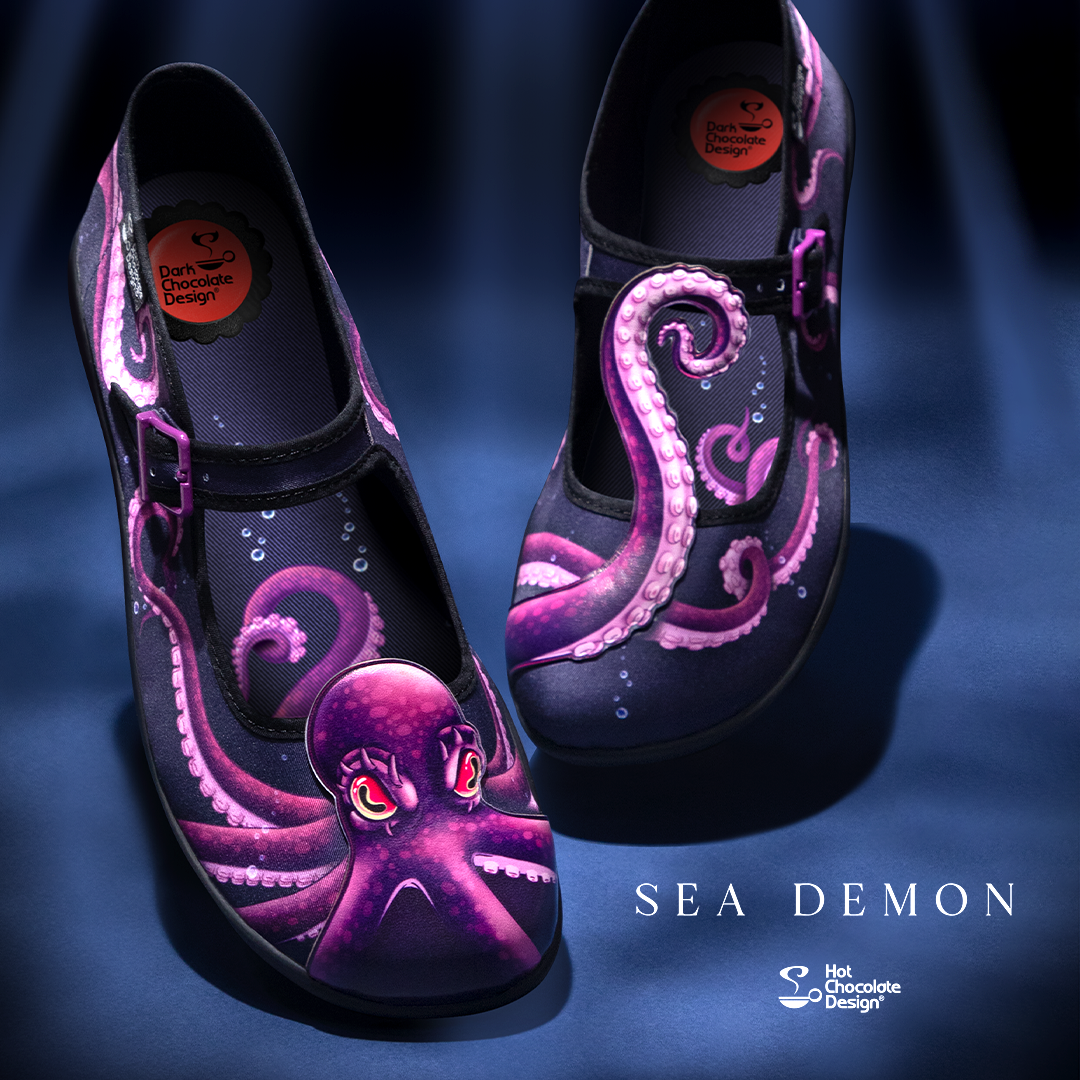 Chocolaticas® Sea Demon Women's Mary Jane Flat - Main Image