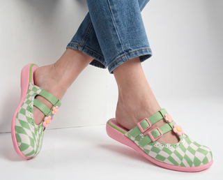 Shaken Squares Women's Mary Jane Clog