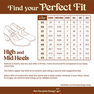 Black Moon Women's Mid Heels Mary Jane
