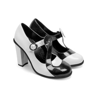 Chocolaticas® High Heels Black Swan Mary Jane Pump-Schuhe für Damen