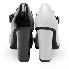 Chocolaticas® High Heels Black Swan Women's Mary Jane Pump shoes
