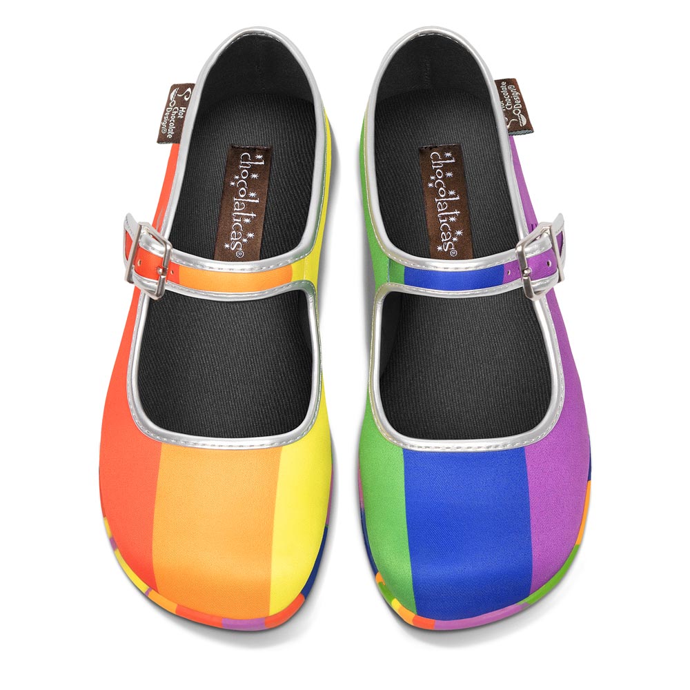 Zapatos planos Mary Jane Chocolaticas® Pride para mujer