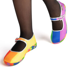 Zapatos planos Mary Jane Chocolaticas® Pride para mujer