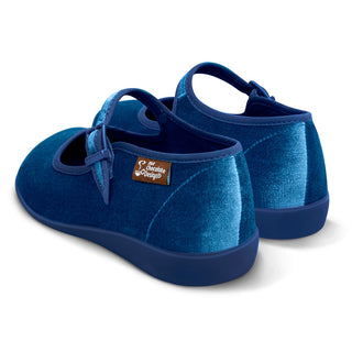 Chocolaticas®  Curacao Blue Women's Mary Jane Flat
