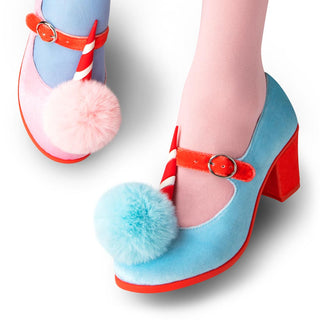 Zapatos de salón Mary Jane para mujer con tacón medio Chocolaticas® Cotton Candy