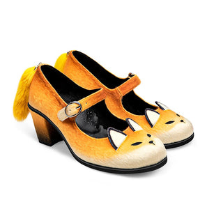משאבת מרי ג'יין לנשים של chocolaticas® mid heels fox