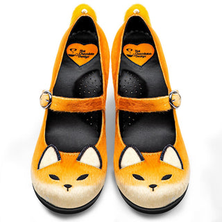 Chocolaticas® mid heels fox damen-mary-jane-pumps