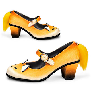 משאבת מרי ג'יין לנשים של chocolaticas® mid heels fox