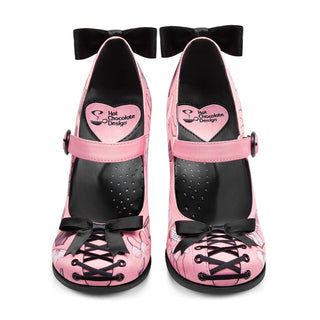 נעלי Chocolaticas® High Heels הלבשה תחתונה לנשים של Mary Jane Pump