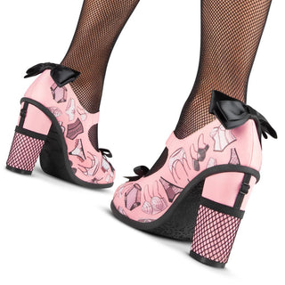 Chocolaticas® høye hæler dameundertøy Mary Jane Pump-sko