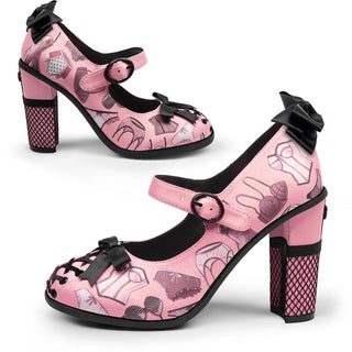 Chocolaticas® høye hæler dameundertøy Mary Jane Pump-sko