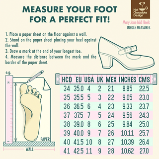 Messure your foot for a pefect fit