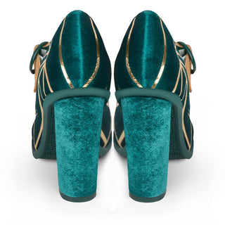 Chocolaticas® high heels peacock damen mary jane pumpschuhe