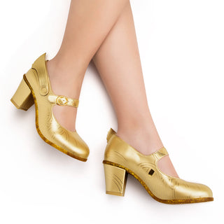 Zapatos de salón Mary Jane con tacón medio Pegasus de Chocolaticas® para mujer