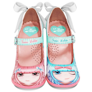 Chocolaticas® høye hæler Twin Lolita Mary Jane Pump-sko for kvinner
