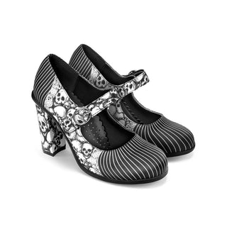 Chocolaticas® høye hæler viktorianske Mary Jane Pump-sko for kvinner