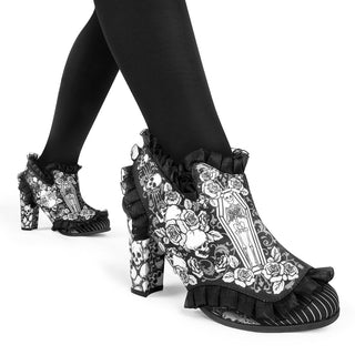 Chocolaticas® høye hæler viktorianske Mary Jane Pump-sko for kvinner