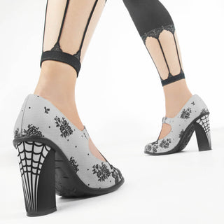 Chocolaticas® high heels spider web damen mary jane pump schuhe