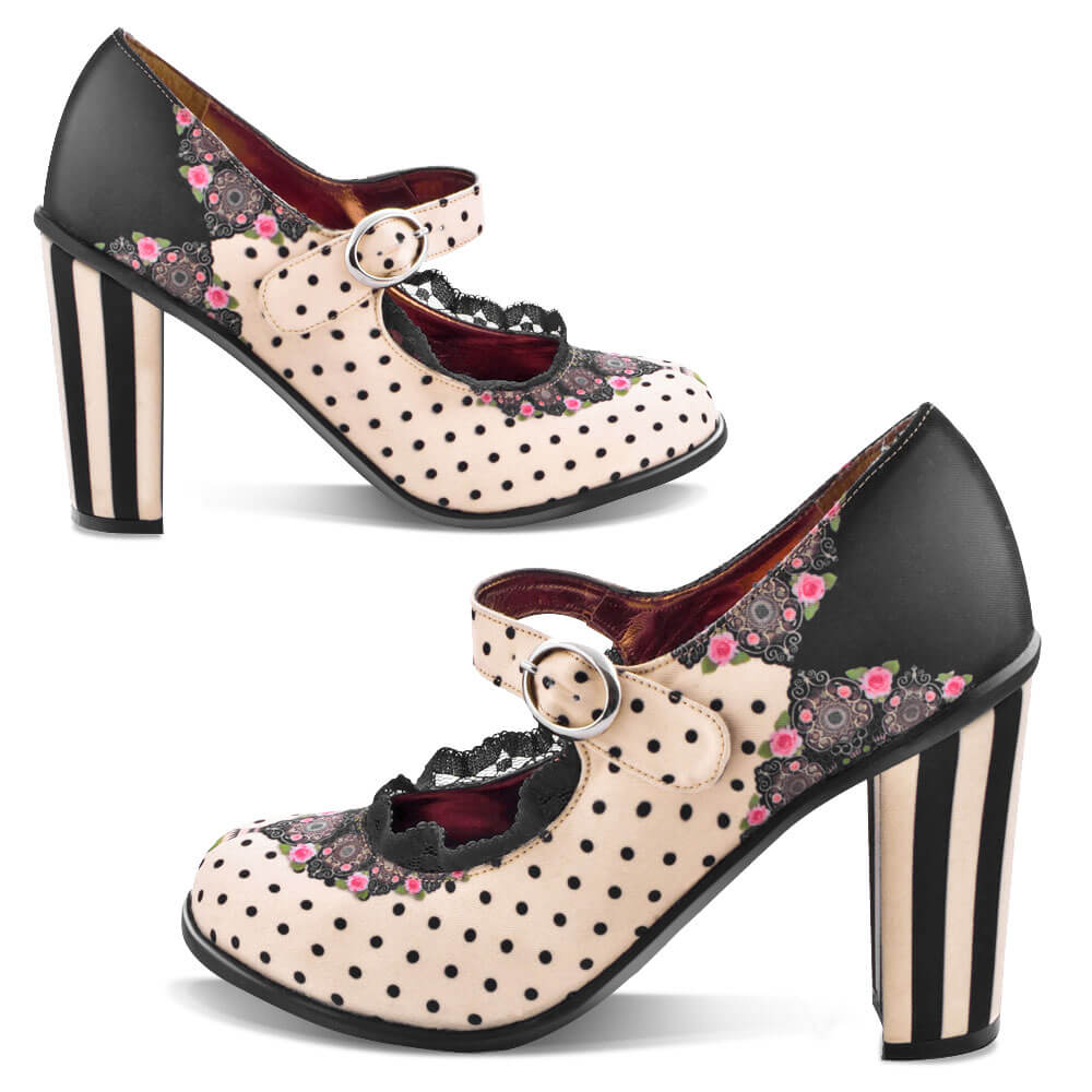 Chocolaticas® High Heels Doris Women's Mary Jane Pump Shoes – Hot